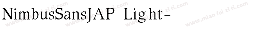 NimbusSansJAP Light字体转换
